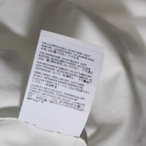 Balenciaga Womens Short Sleeve Asymmetric Button Up Blouse White Size 40 (US 8) - Picture 5 of 6